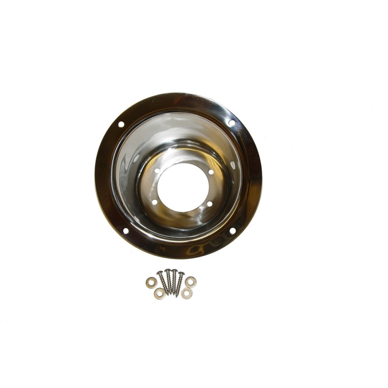 Jeep Wrangler Fuel Tank Cap/Door - Rugged Ridge - Gas Tank Filler Bezel - Stainless Steel - `97-`06